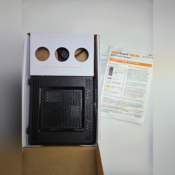 ARRIS Surfboard SBG10 Wifi Cable Modem - Box Opened - Unused - Picture 3 of 4